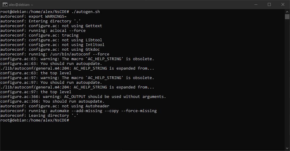 Running './autogen.sh'